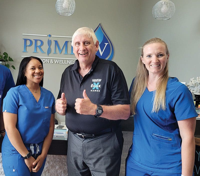 VB Mayor Bobby Dyer with Prime IVs Infusion Specialist Nurses